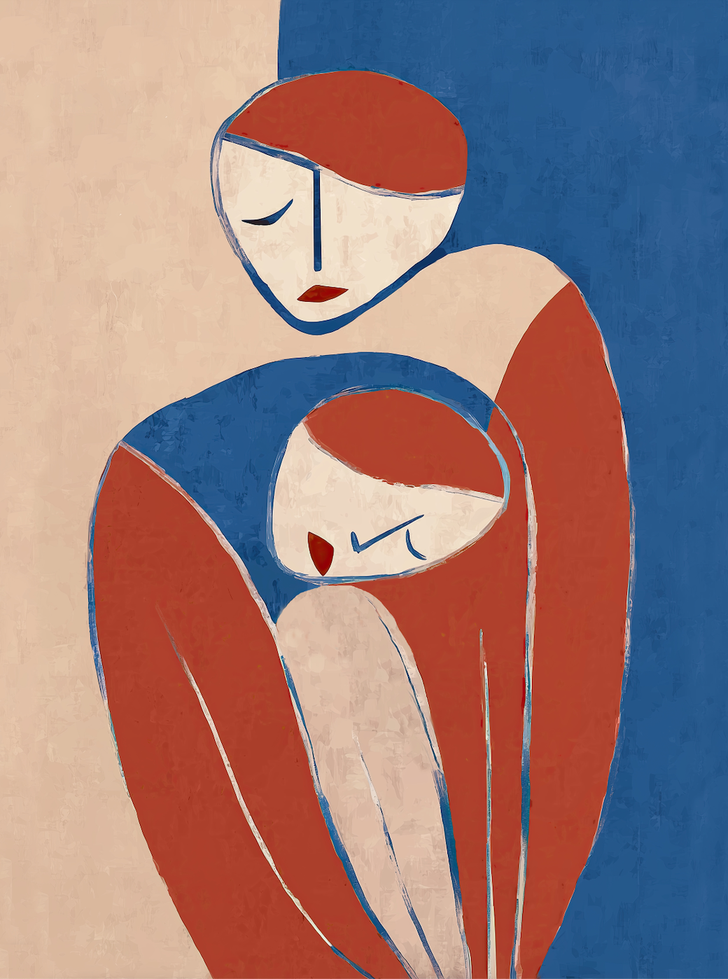 WARM EMBRACE- Art Print by Branka Kodžoman