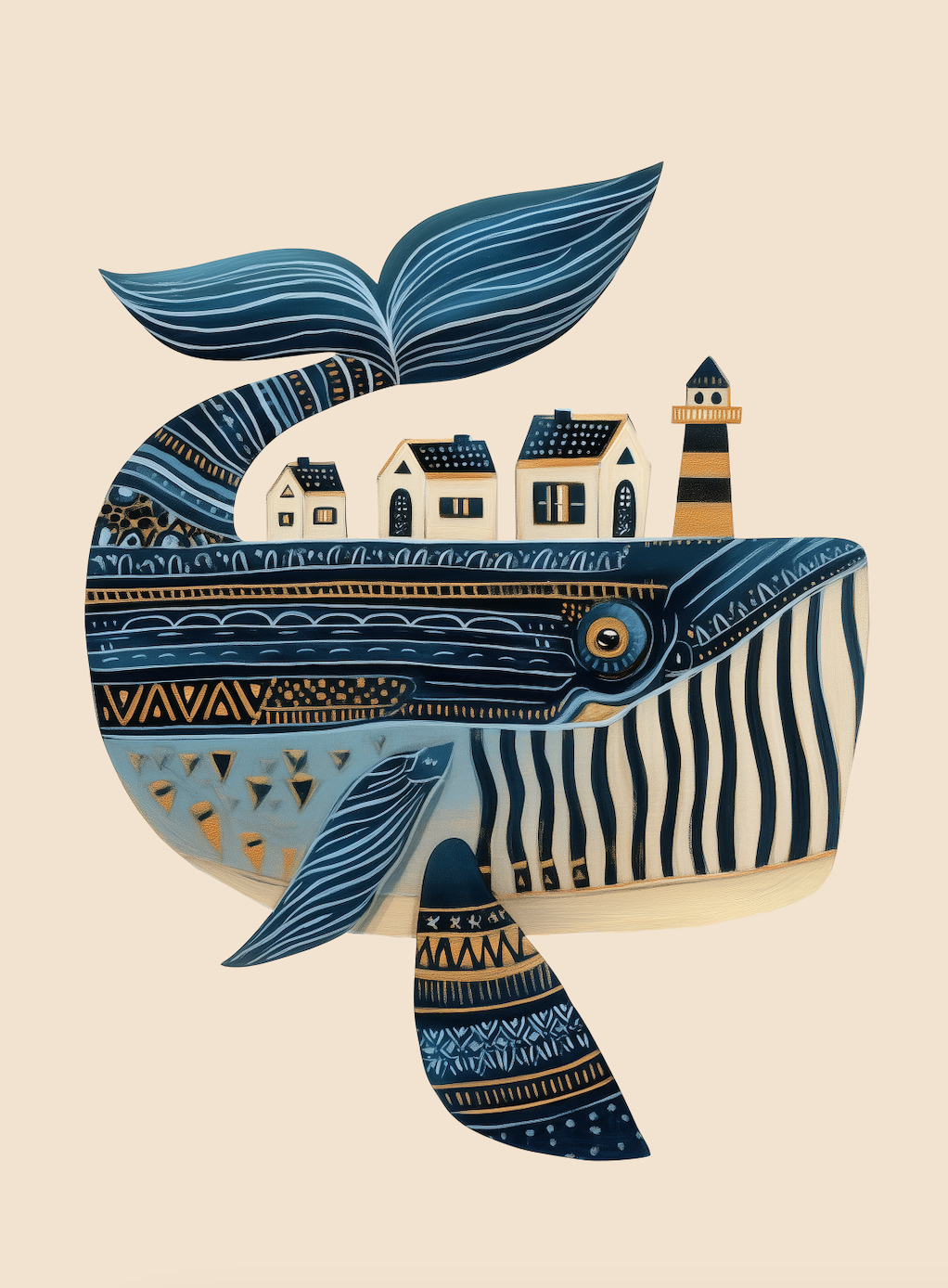 OCEAN VILLAGE - Art Print by Branka Kodžoman