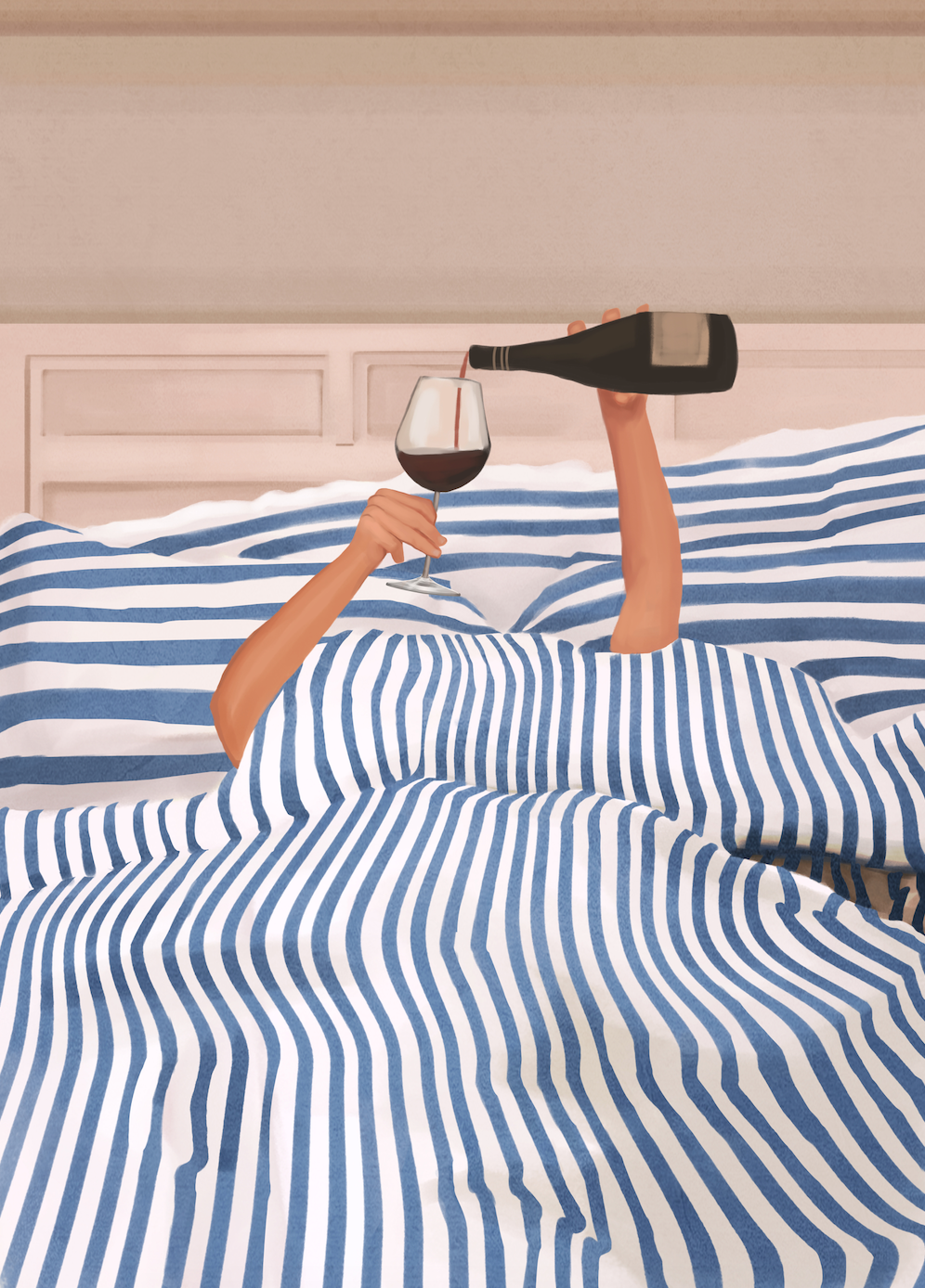 MORNING WINE - Art Print by Branka Kodžoman