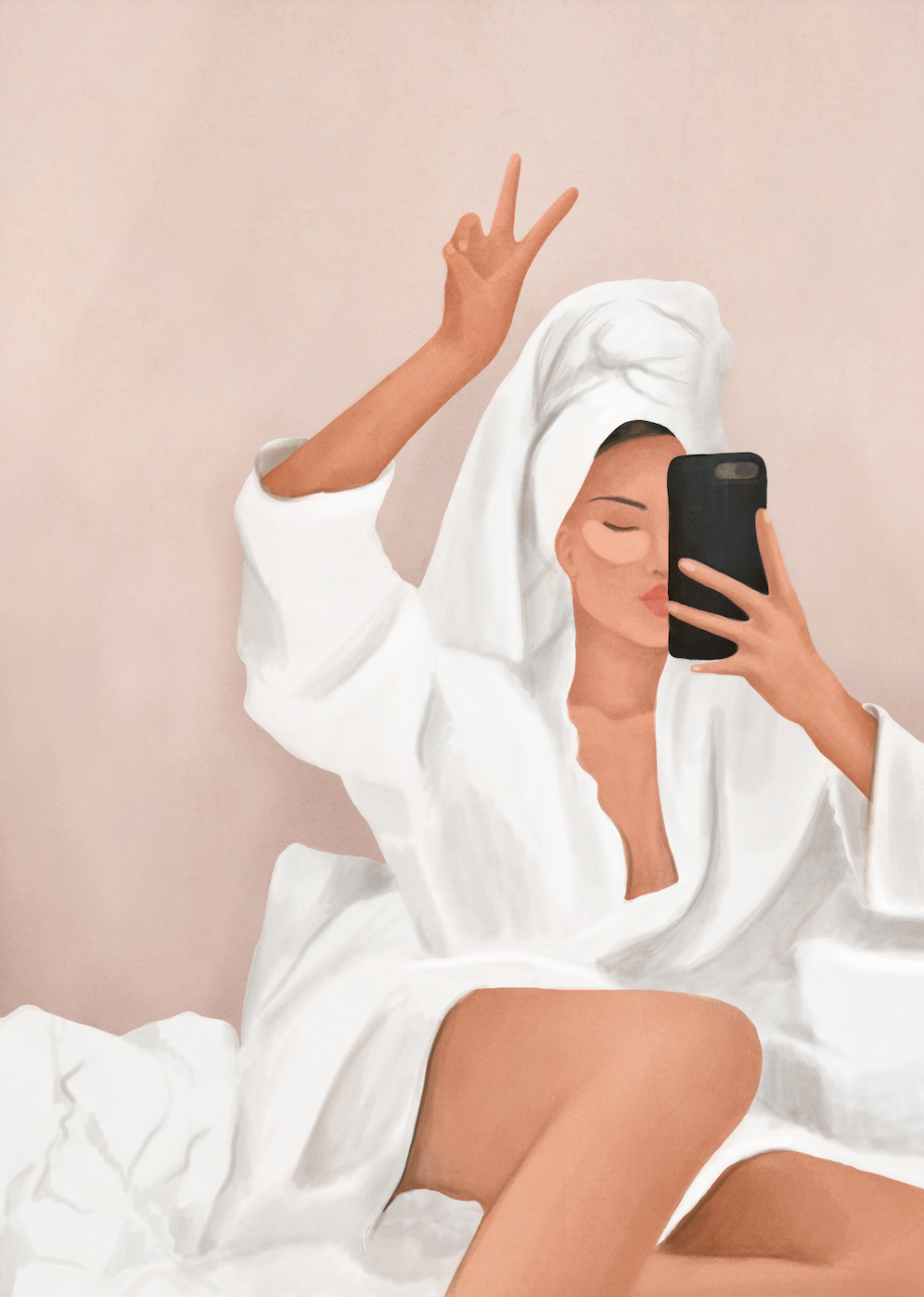 MORNING SELFIE - Art Print by Branka Kodžoman