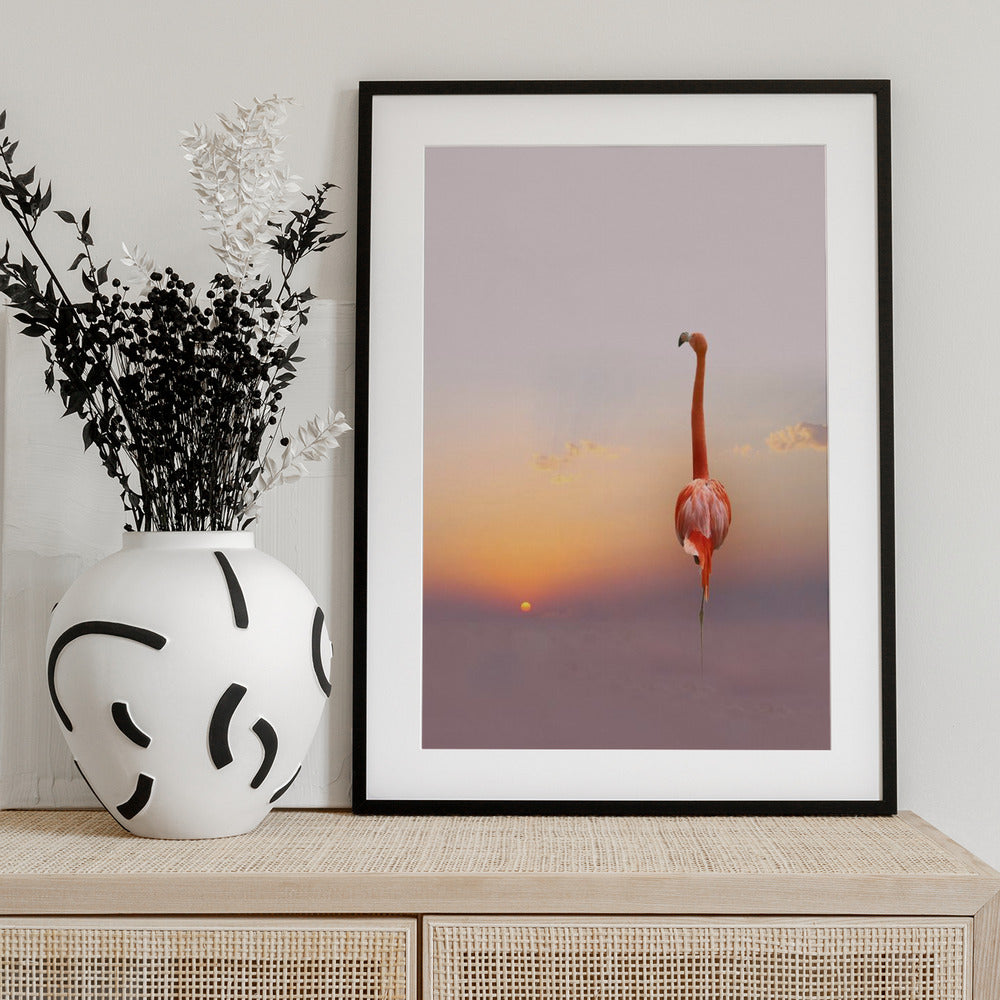 sunset ... - Art Print by Anna Cseresnjes