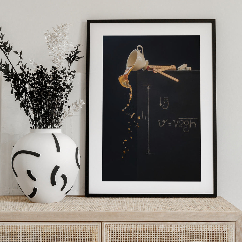 A study with free fall - Art Print by Dina Belenko