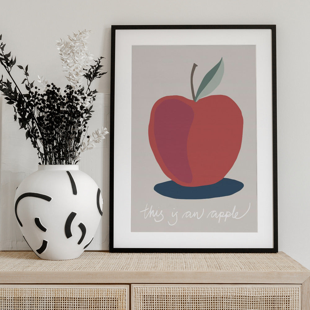 This is an Apple - Art Print by Pictufy Studio II
