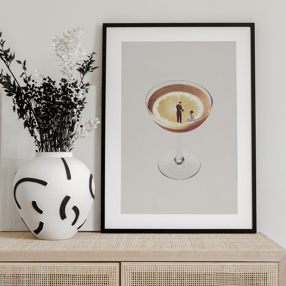 My drink needs a drink - Art Print by Maarten Léon