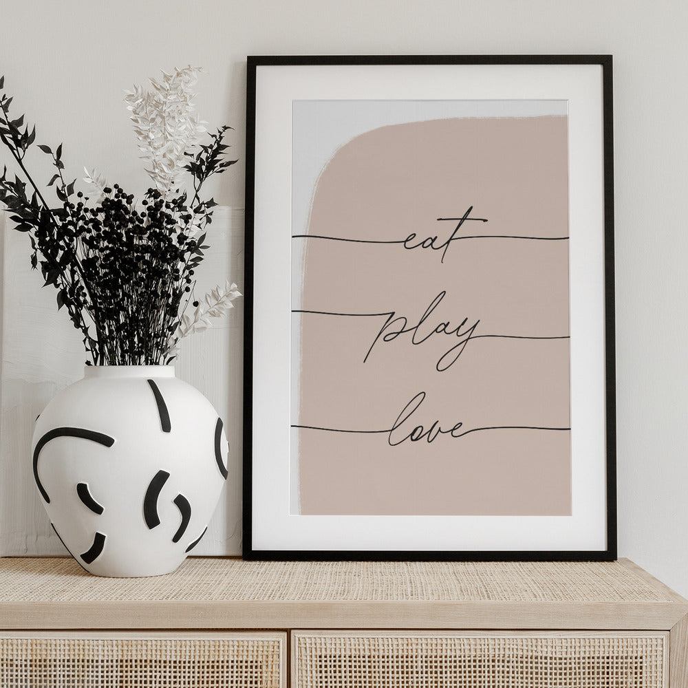 Eat Play Love - Art Print by uplusmestudio