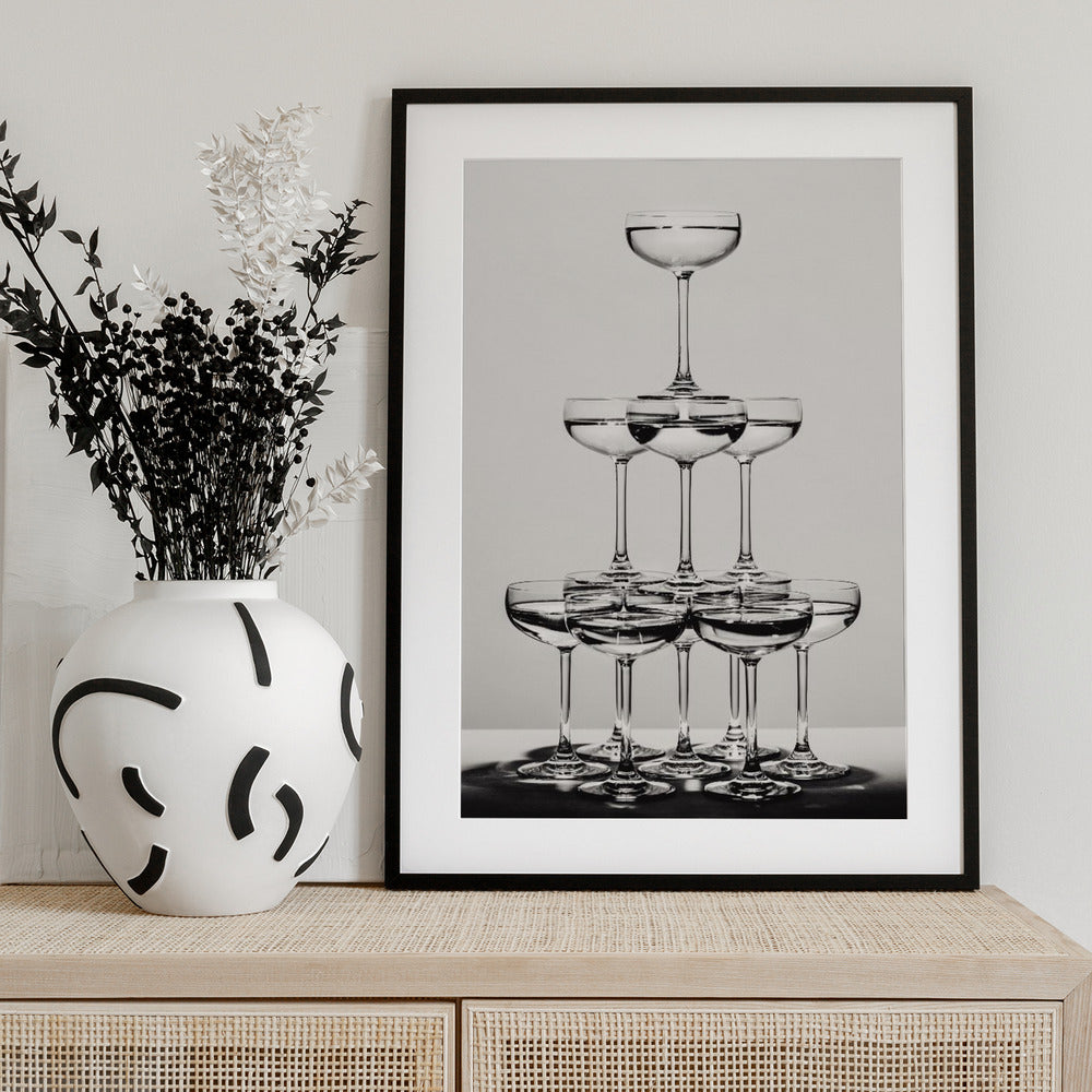 Champagne tower_6 - Art Print by Pictufy Studio III