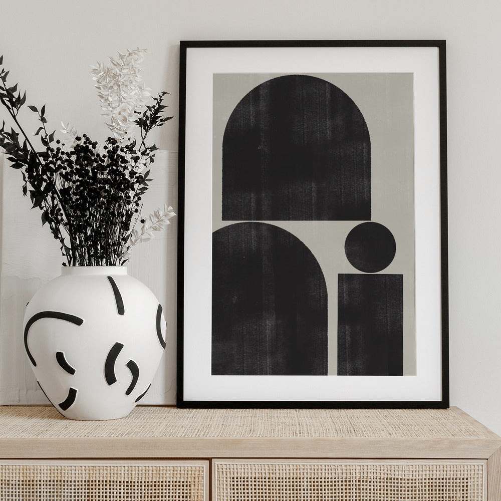 Geometric Silence - Art Print by THE MIUUS STUDIO