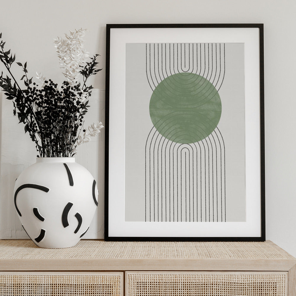 Green Harmony Flow - Art Print by THE MIUUS STUDIO