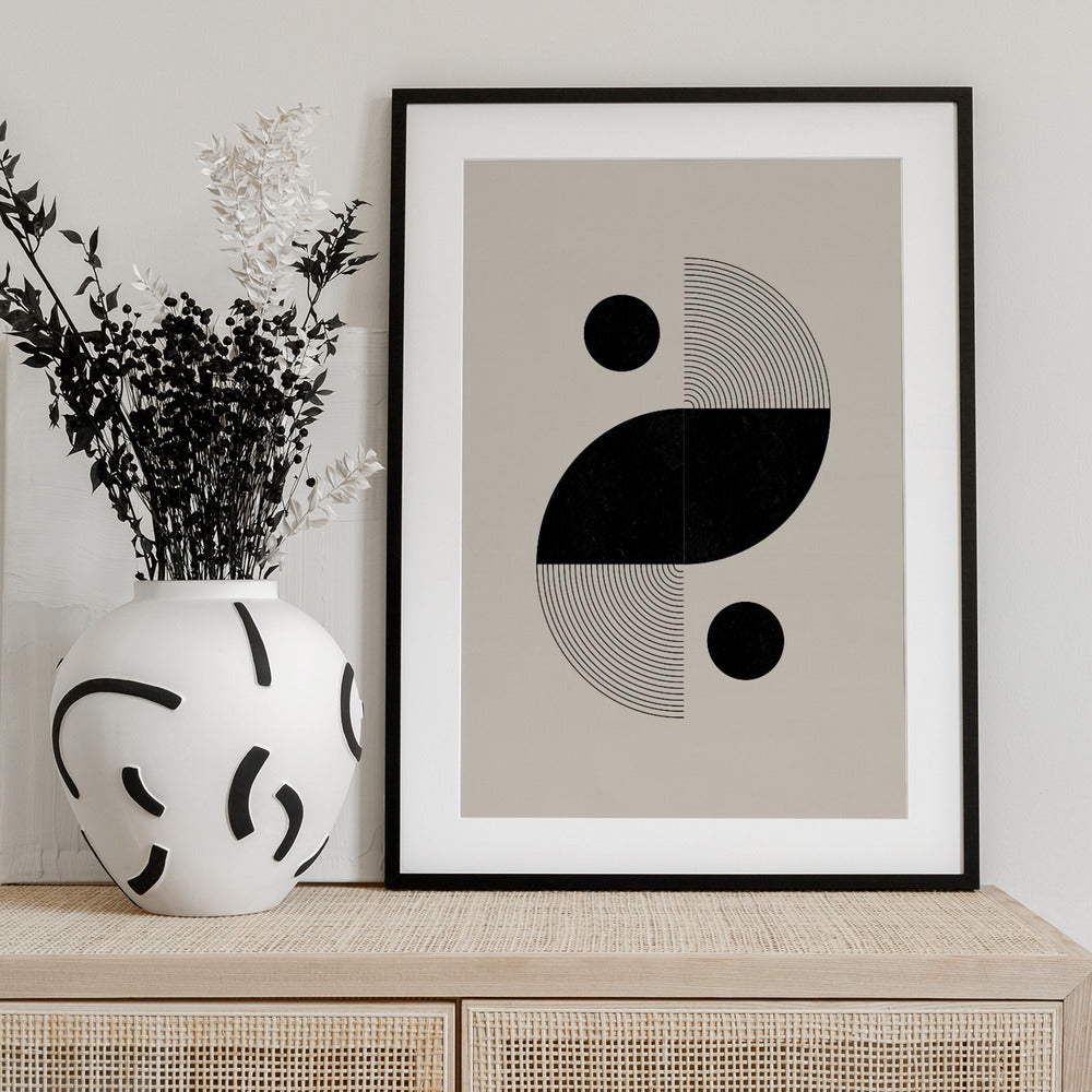 Yin Yang Echoes - Art Print by THE MIUUS STUDIO
