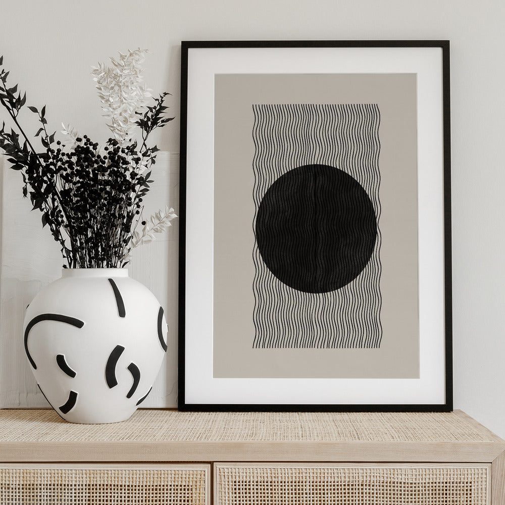Wave Eclipse - Art Print by THE MIUUS STUDIO