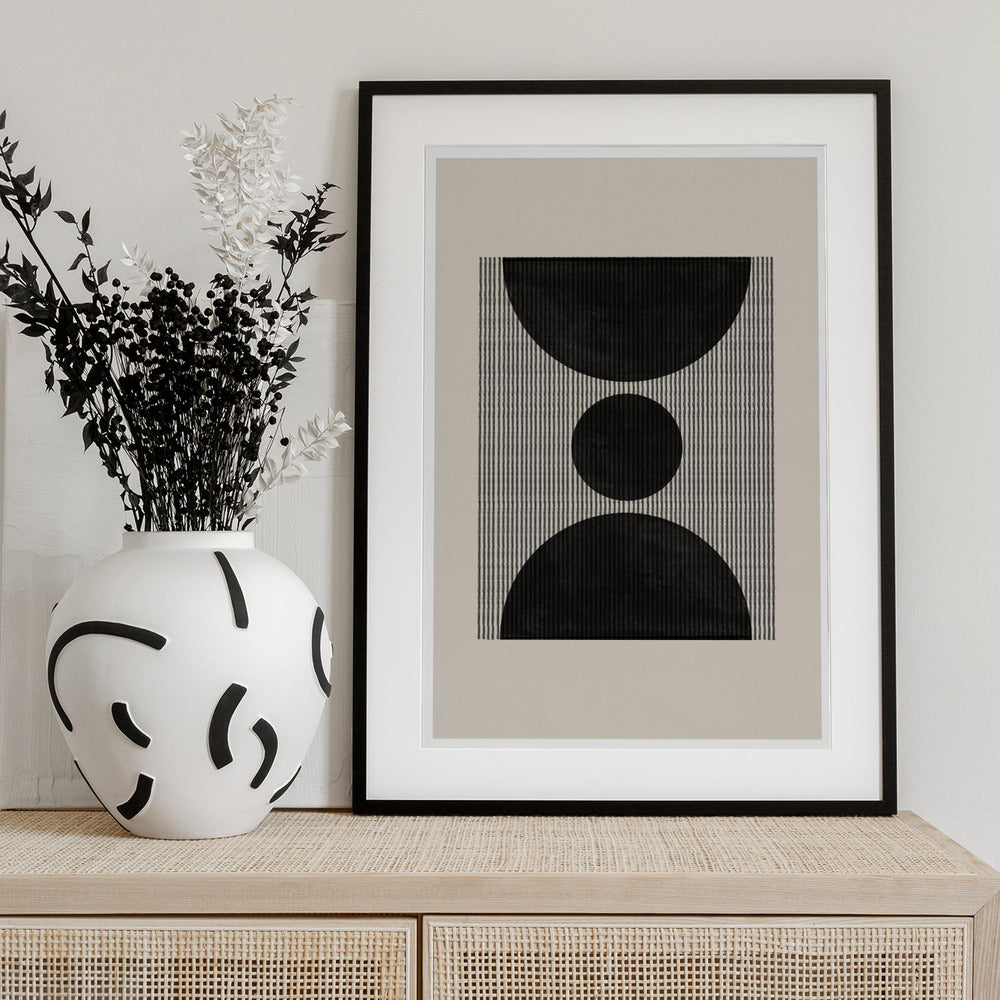 Geometric Echoes - Art Print by THE MIUUS STUDIO
