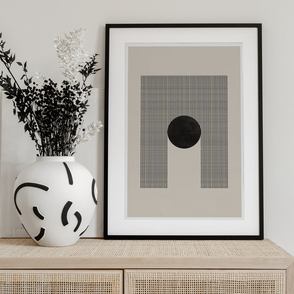 Geometric Eclipse - Art Print by THE MIUUS STUDIO