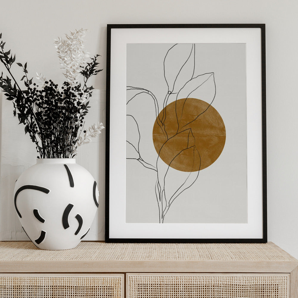 Line Leaf Harmony - Art Print by THE MIUUS STUDIO