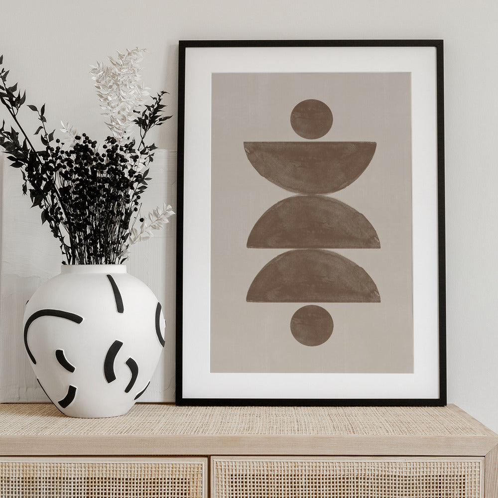 Balanced Geometrics - Art Print by THE MIUUS STUDIO