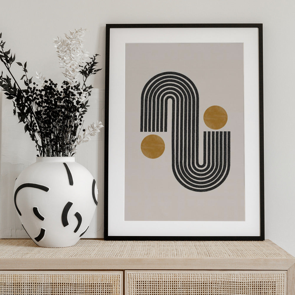 Curved Lines Harmony - Art Print by THE MIUUS STUDIO