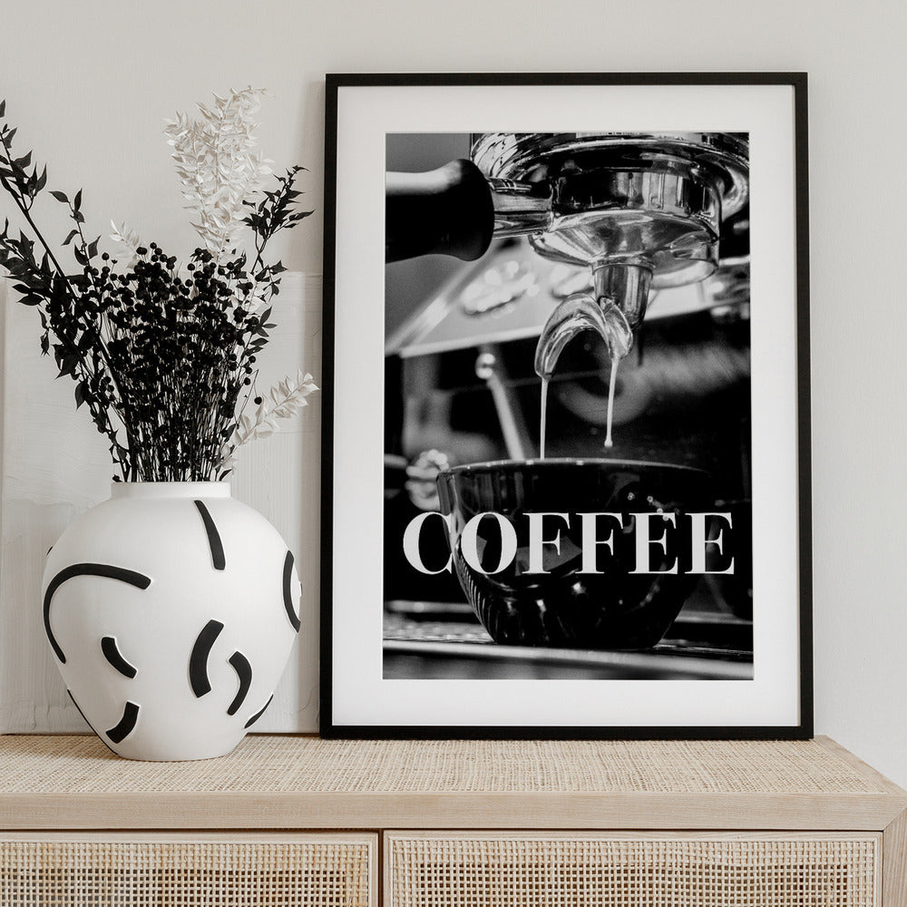 Coffee Text - Art Print by Pictufy Studio III
