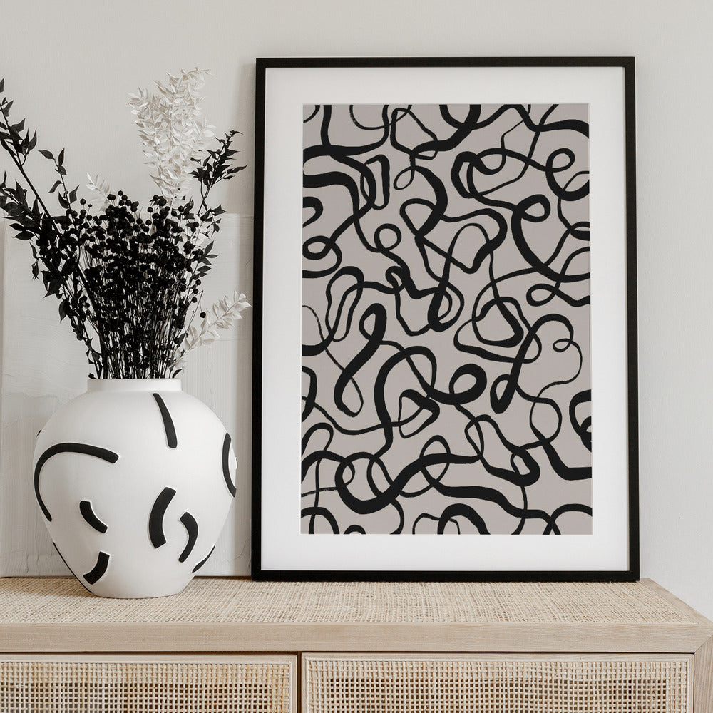 Chaotic Loops - Art Print by Treechild