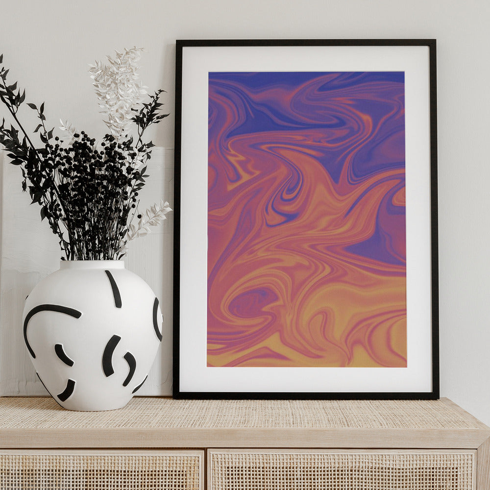 Whirl of Sunset - Art Print by THE MIUUS STUDIO