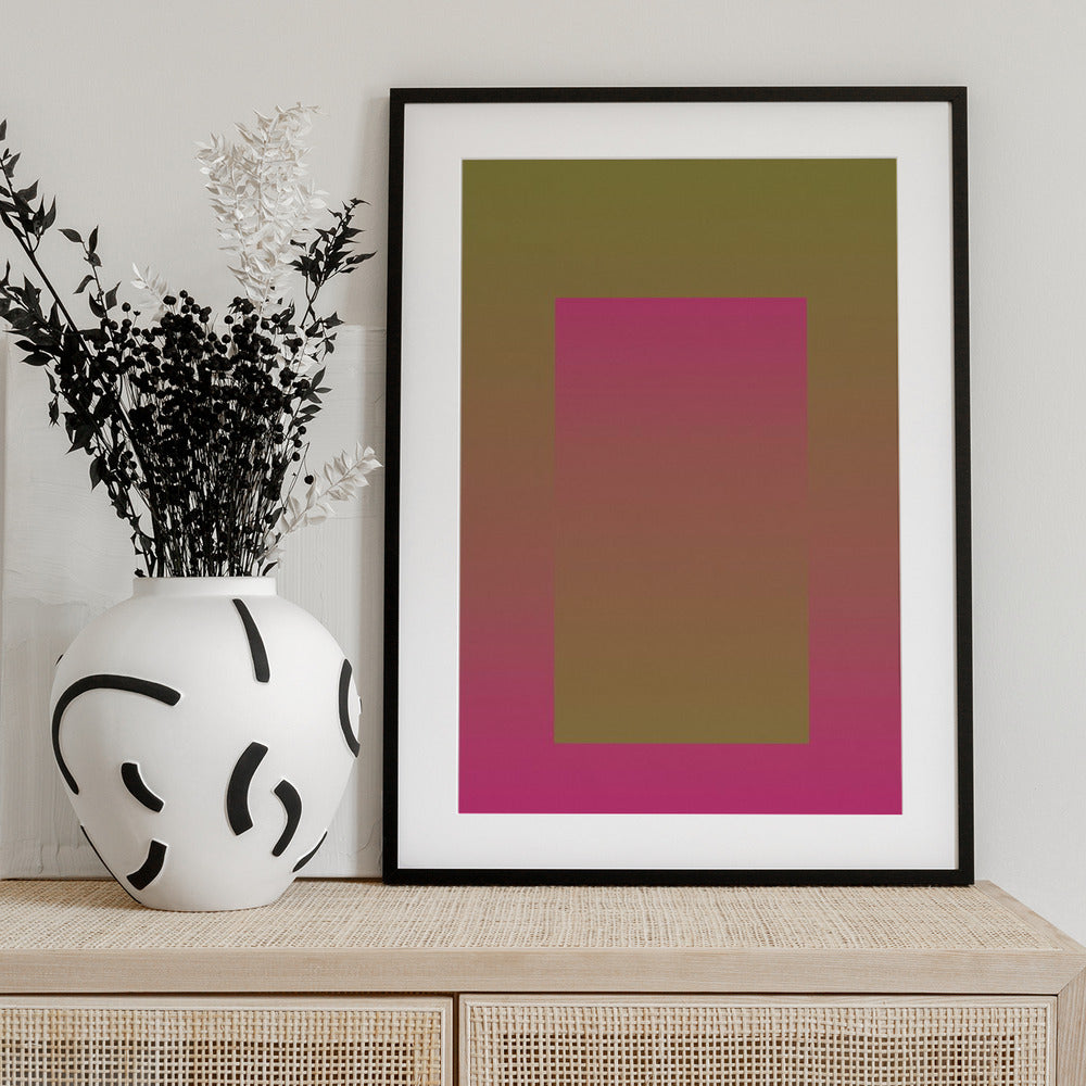 Bold Pink Portal - Art Print by THE MIUUS STUDIO