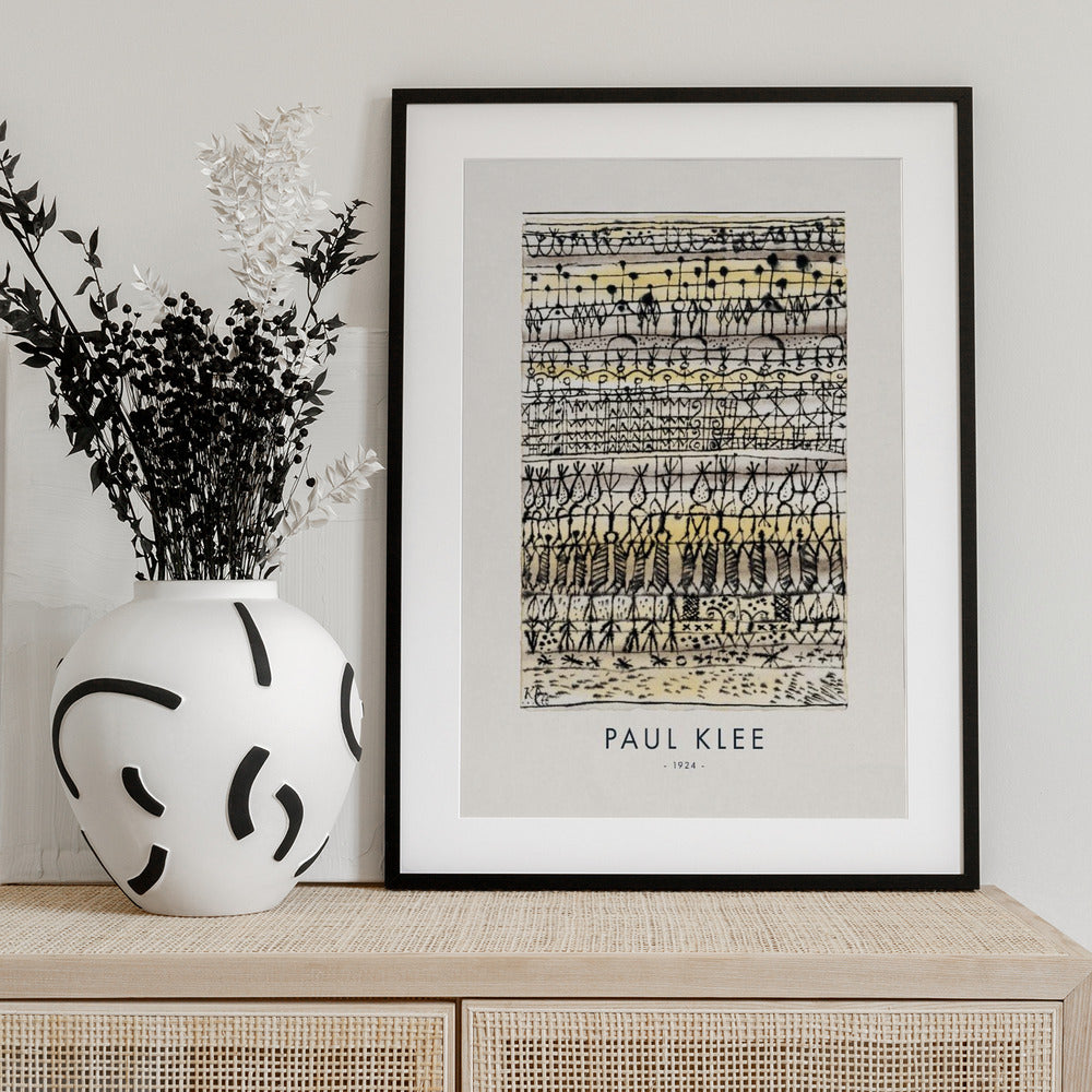 Cooling in a hot zone garden 1924 - Art Print by Paul Klee