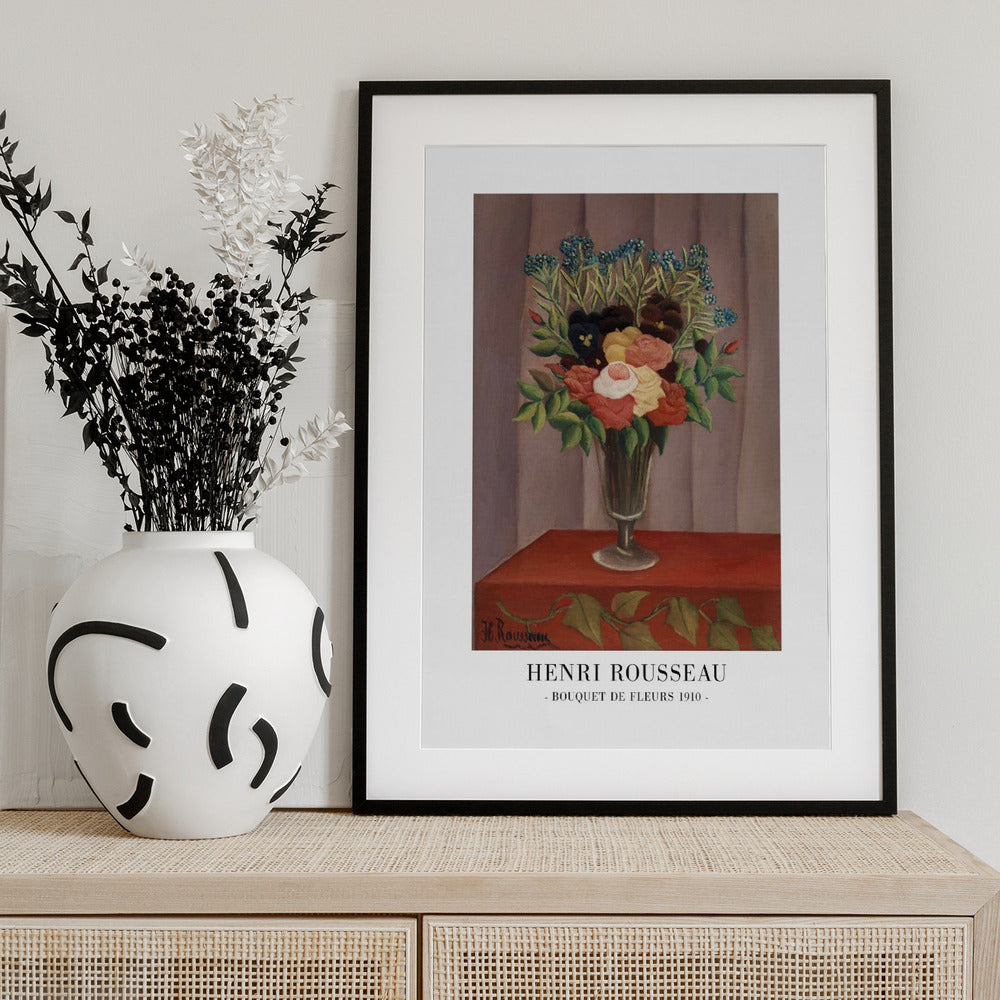 Bouquet De Fleurs 1910 - Art Print by Henri Rousseau