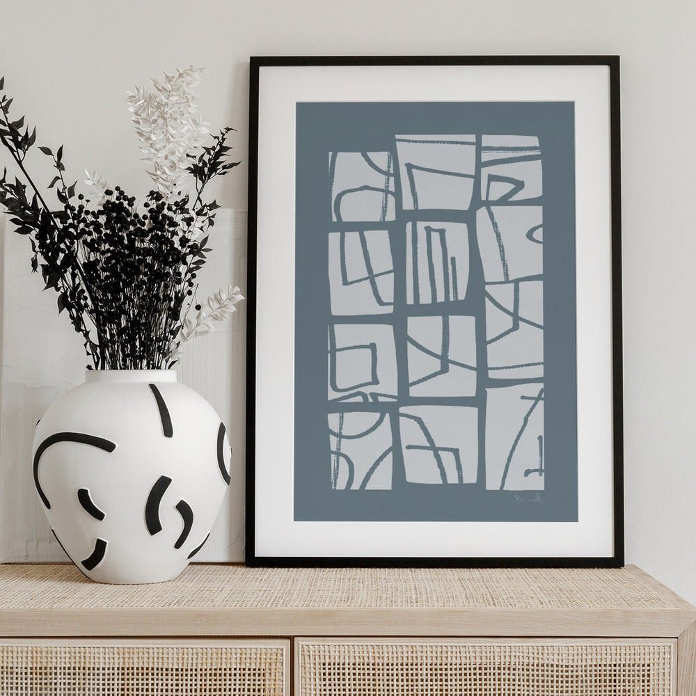 Shapes and Lines - Art Print by Dan Hobday