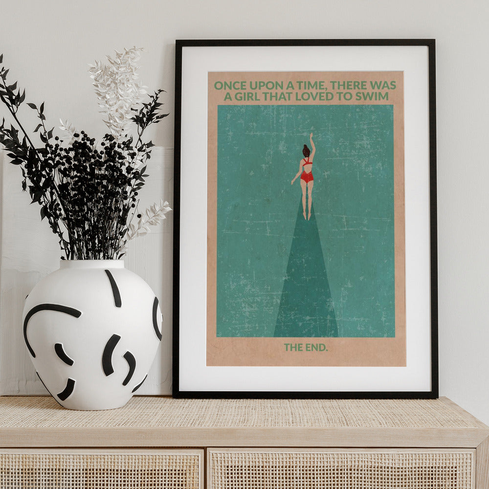 In the Open Water - Art Print by WallChart Art Studio