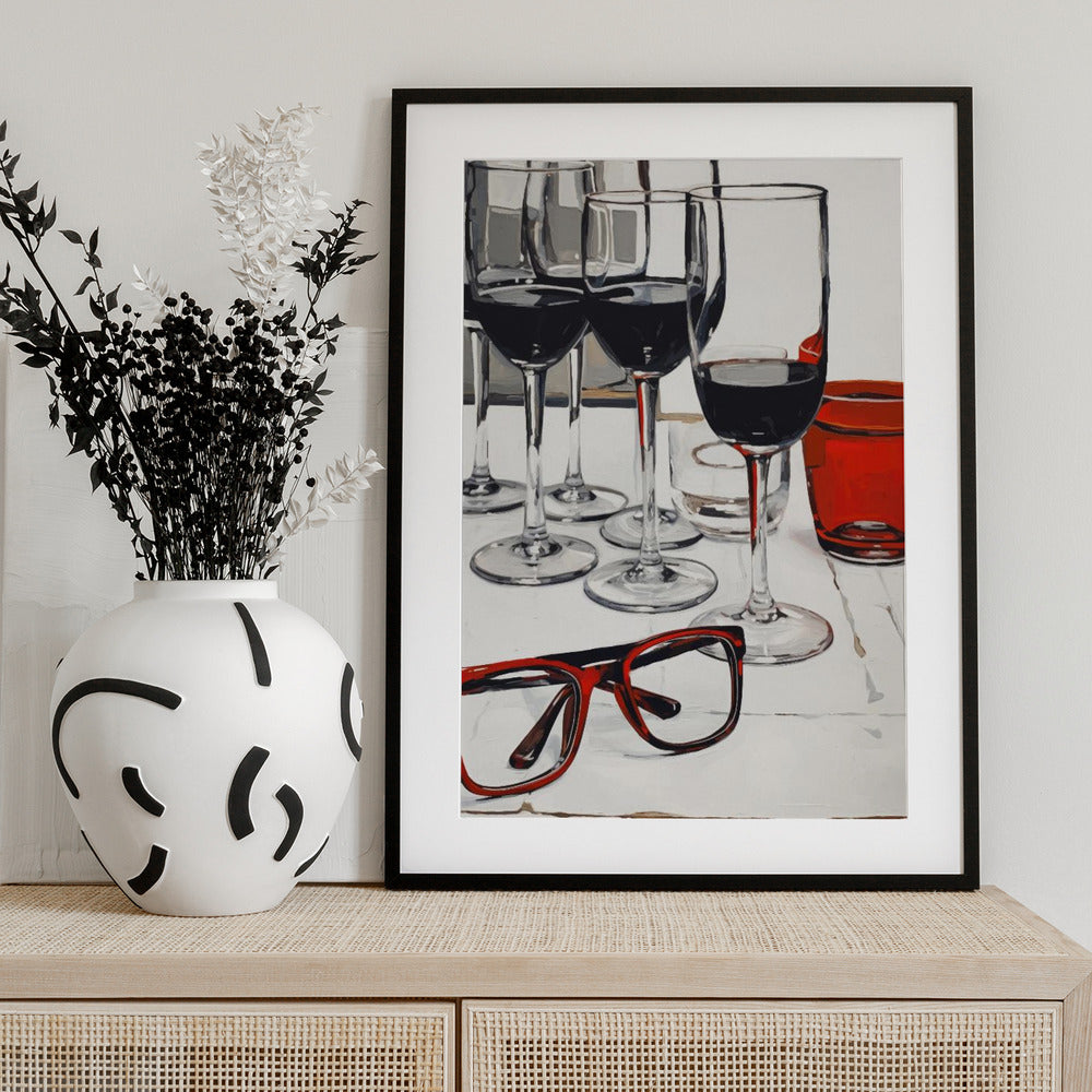Wine & Reflection - Art Print by Treechild