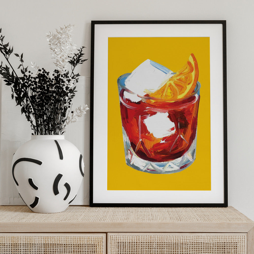 Negroni On Sunshine - Art Print by Alice Straker