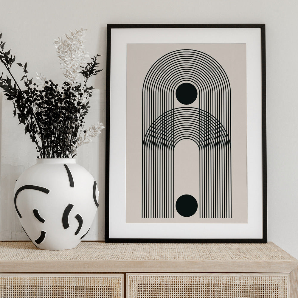 Black Boho Vibe Series #3 - Art Print by jay stanley