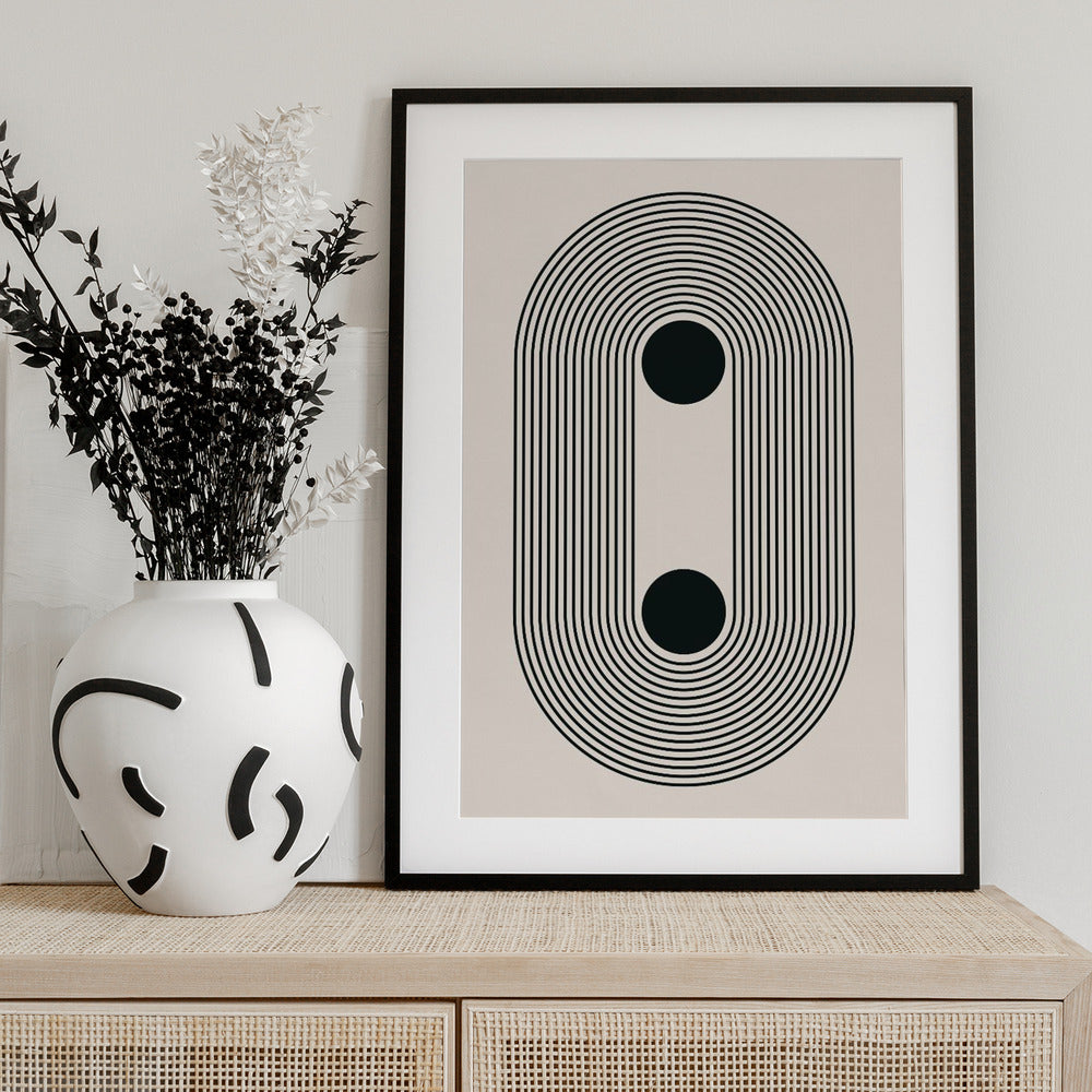 Black Boho Vibe Series #4 - Art Print by jay stanley