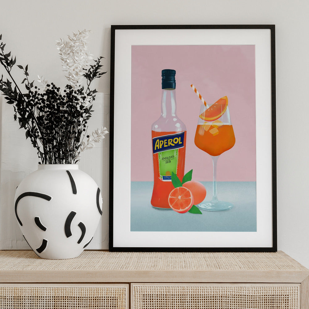 Aperol Spritz - Art Print by Petra Lizde