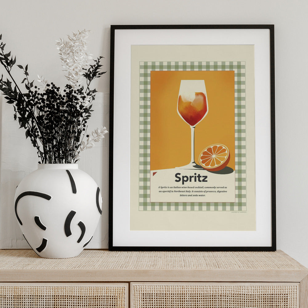 Spritz retro print - Art Print by Dion Gem