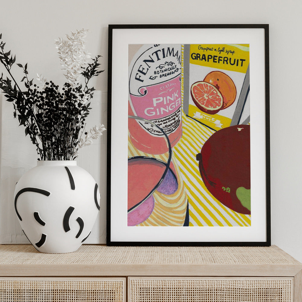 Fentimans Pink Ginger - Art Print by Studio Mandariini