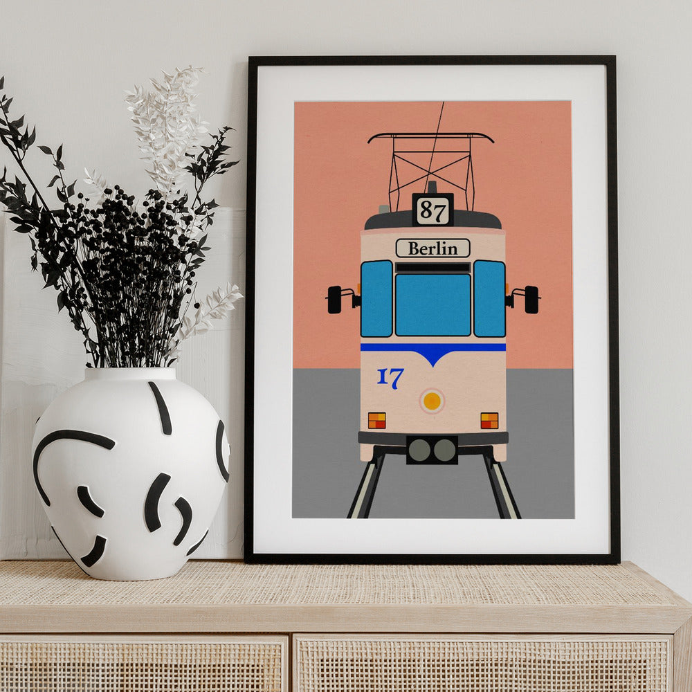 Berlin Tram - Art Print by Rosi Feist