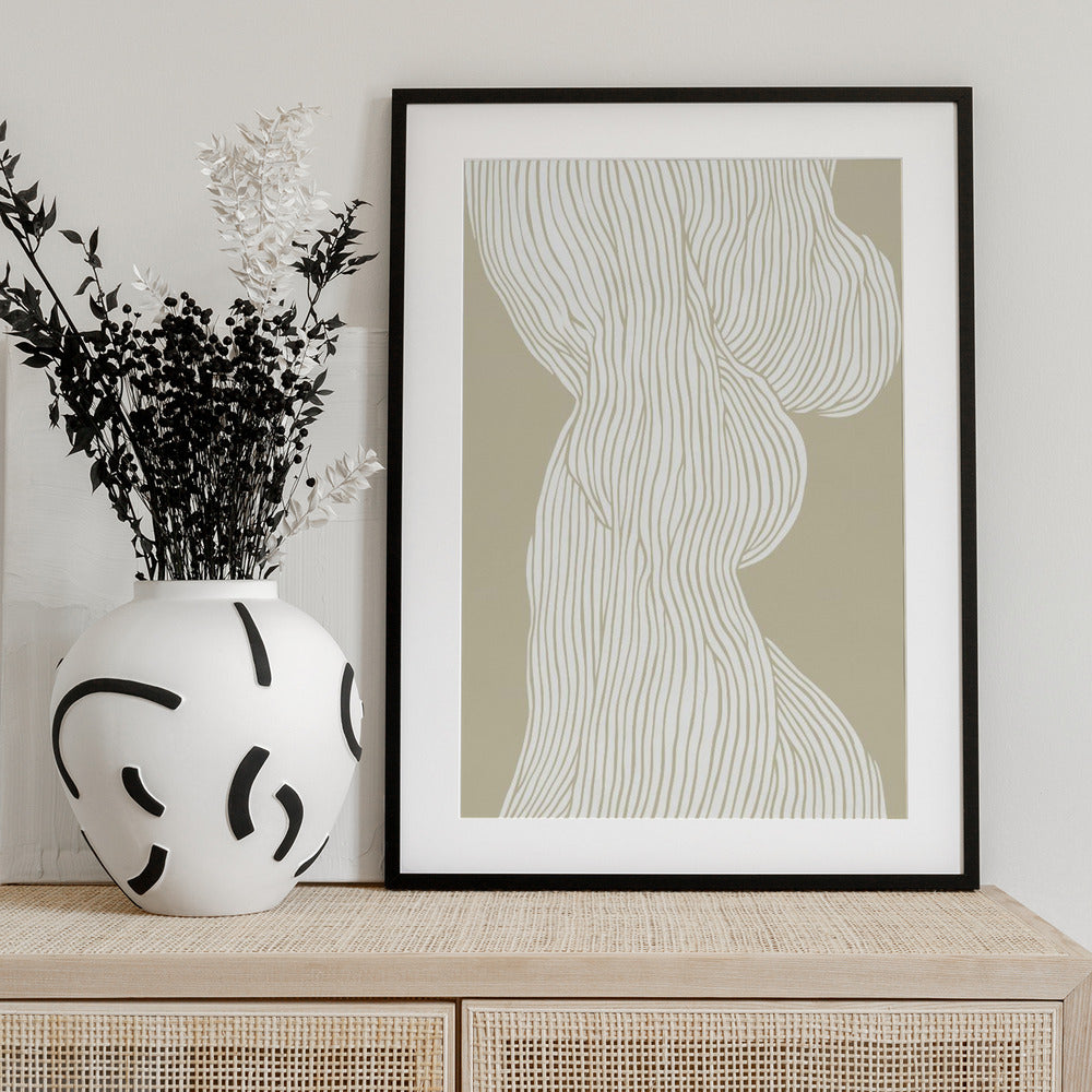 Flowing Lines Elegance - Art Print by Treechild