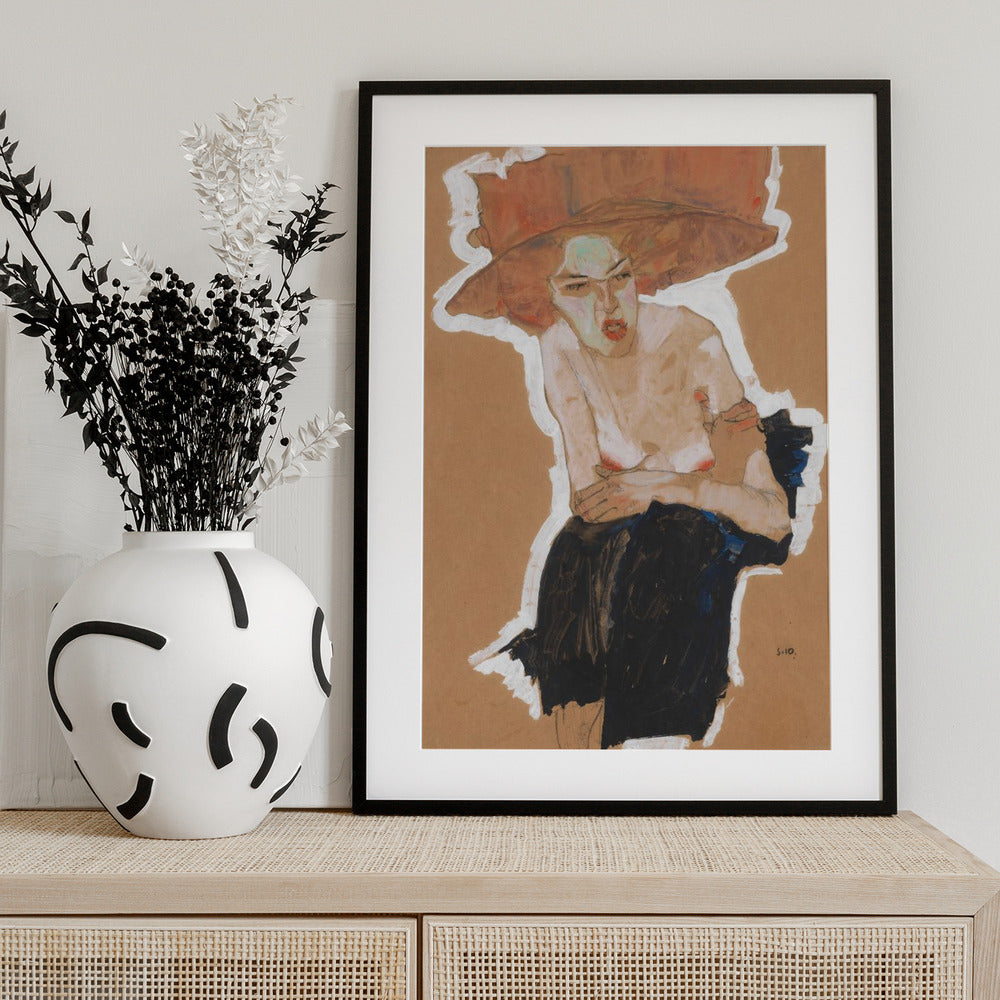 Die Hämische 1910 - Art Print by EGON SCHIELE