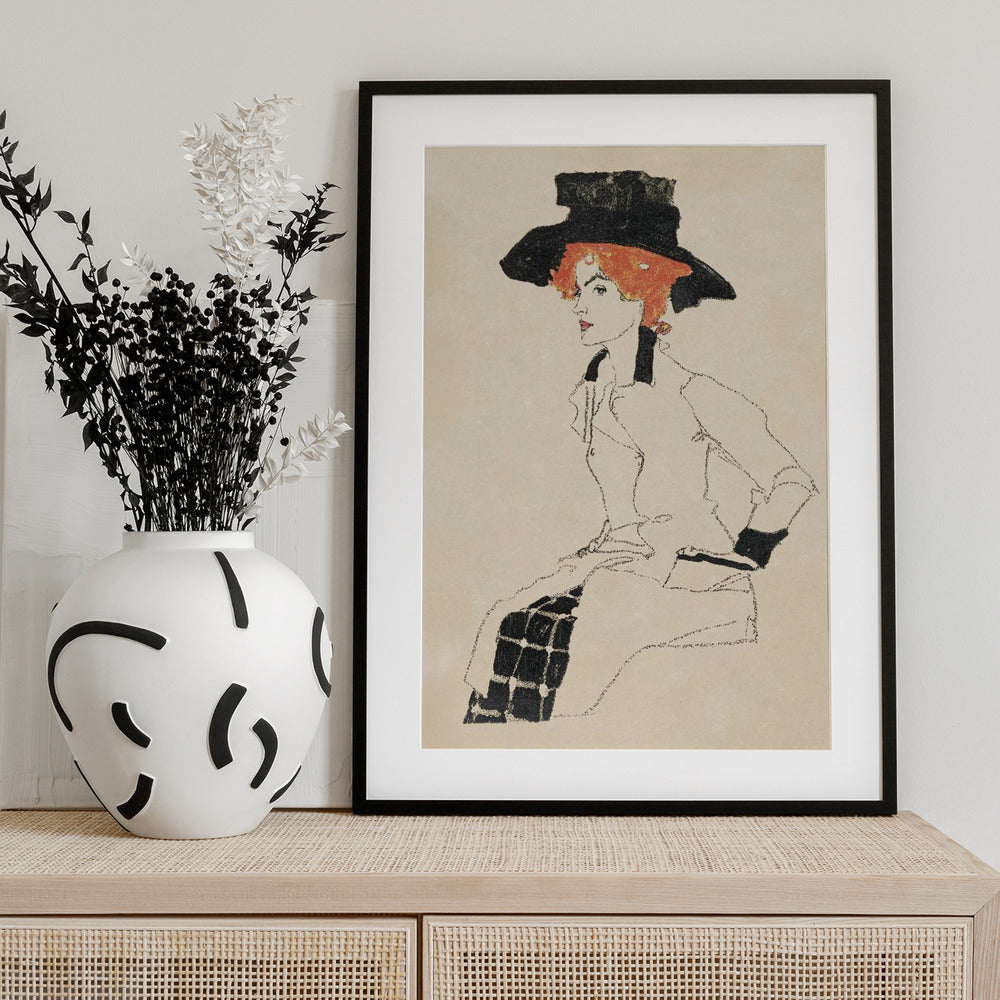 Portrait of a Woman 1910 - Art Print by EGON SCHIELE