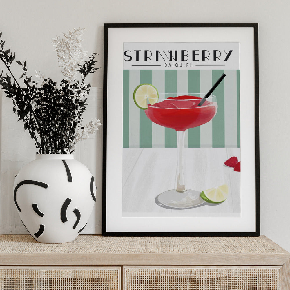 Strawberry Daiquiri - Art Print by ByKammille