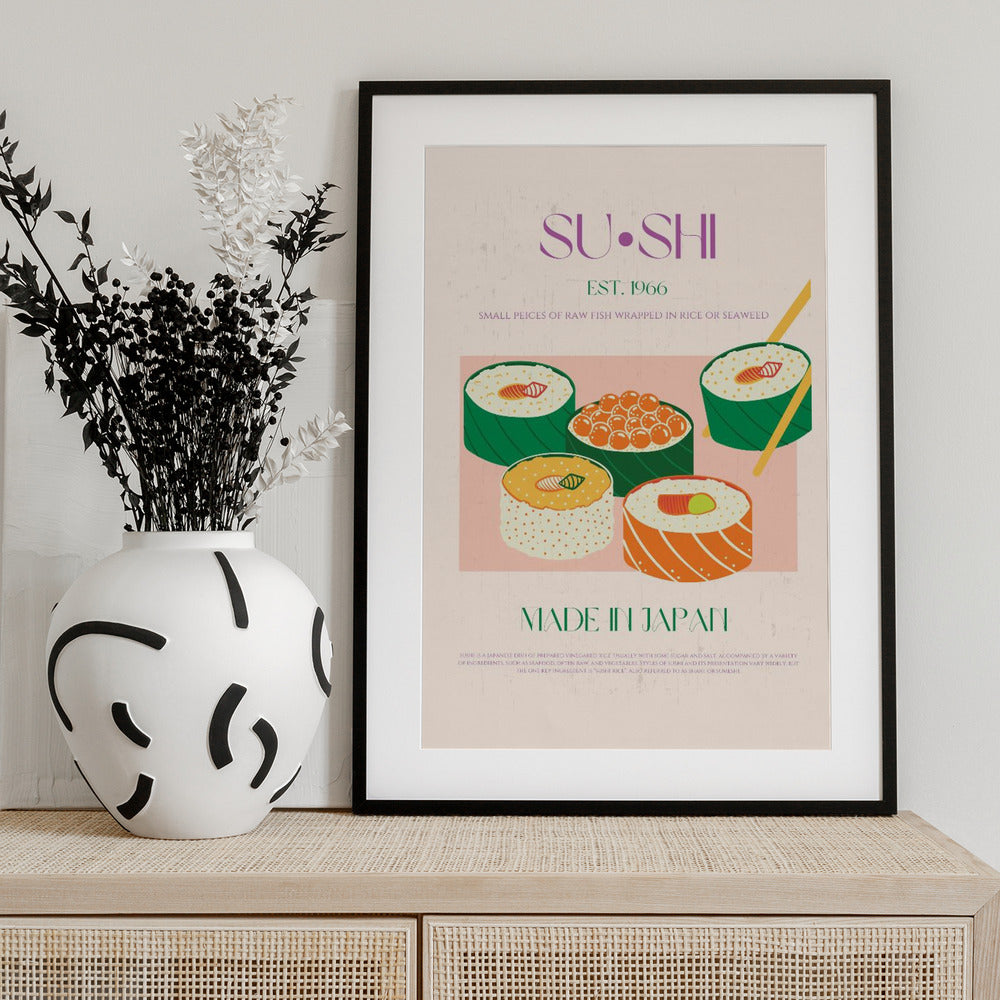 Sushi Delight - Art Print by Nazma Khokhar