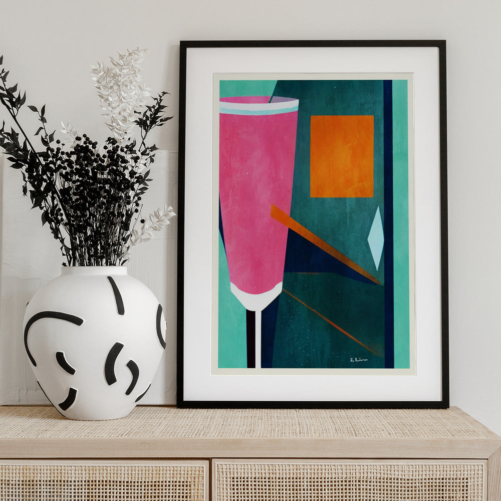 Mon Petite Crement Rosé - Art Print by Bo Anderson