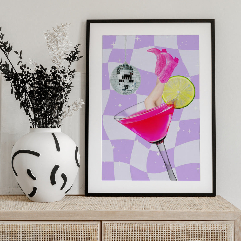 Disco Drink Delight - Art Print by Athene Fritsch