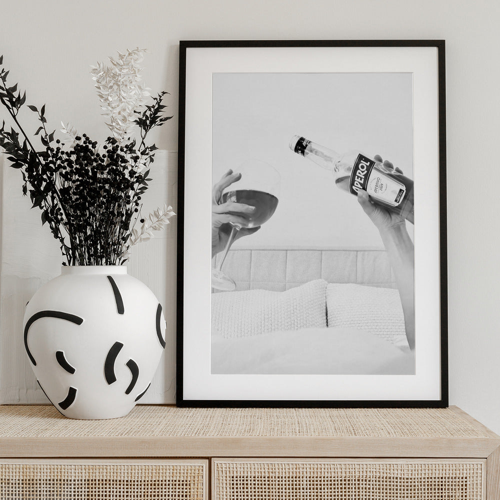 Aperol In Bed Close - Art Print by Pictufy Studio III