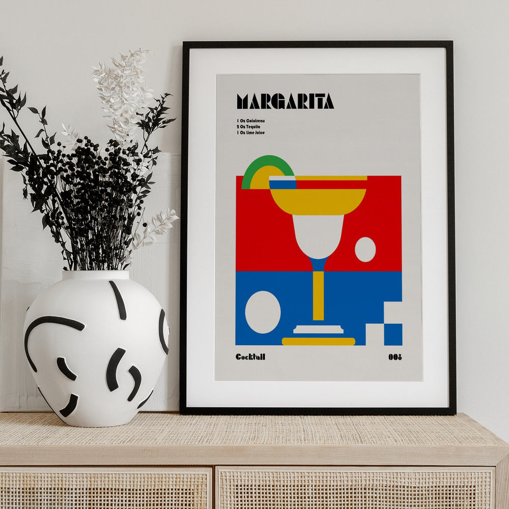 Margarita Bauhaus Cocktail - Art Print by Retrodrome