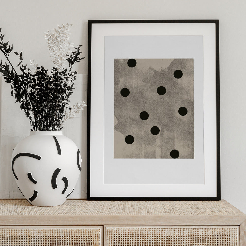 Monochrome Circles - Art Print by THE MIUUS STUDIO