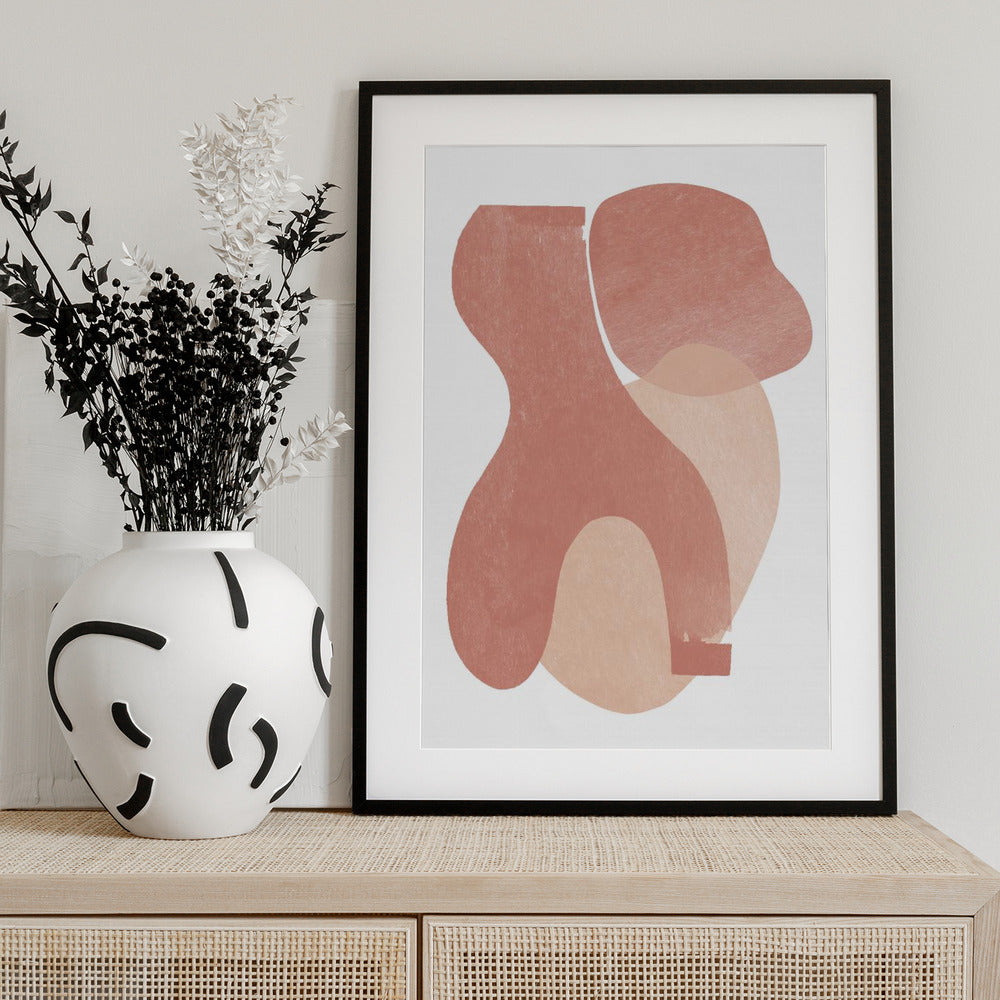 Peach Paper Cut Composition No.2 - Art Print by THE MIUUS STUDIO