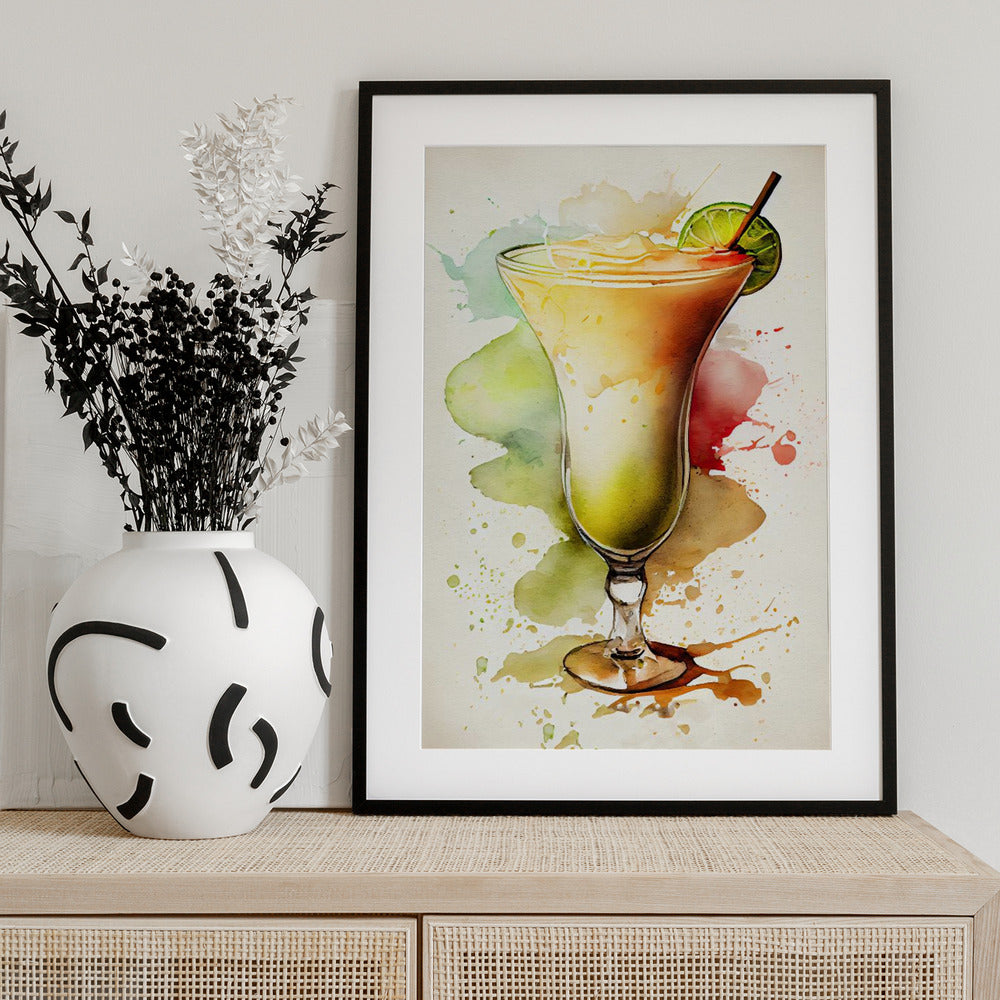 Drinks cocktail - Art Print by Justyna Jaszke