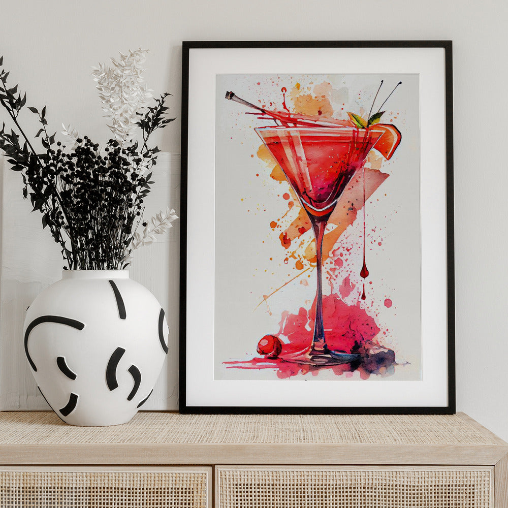 Drinks cocktail - Art Print by Justyna Jaszke