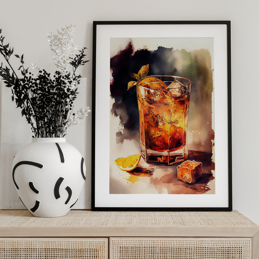 Drinks cocktail - Art Print by Justyna Jaszke