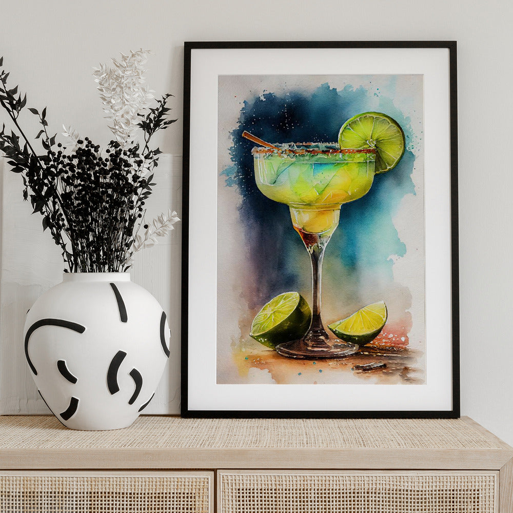 Drinks cocktail - Art Print by Justyna Jaszke